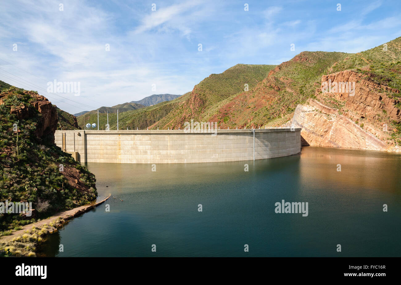 Theodore roosevelt dam hydroelectric generating hi-res stock ...