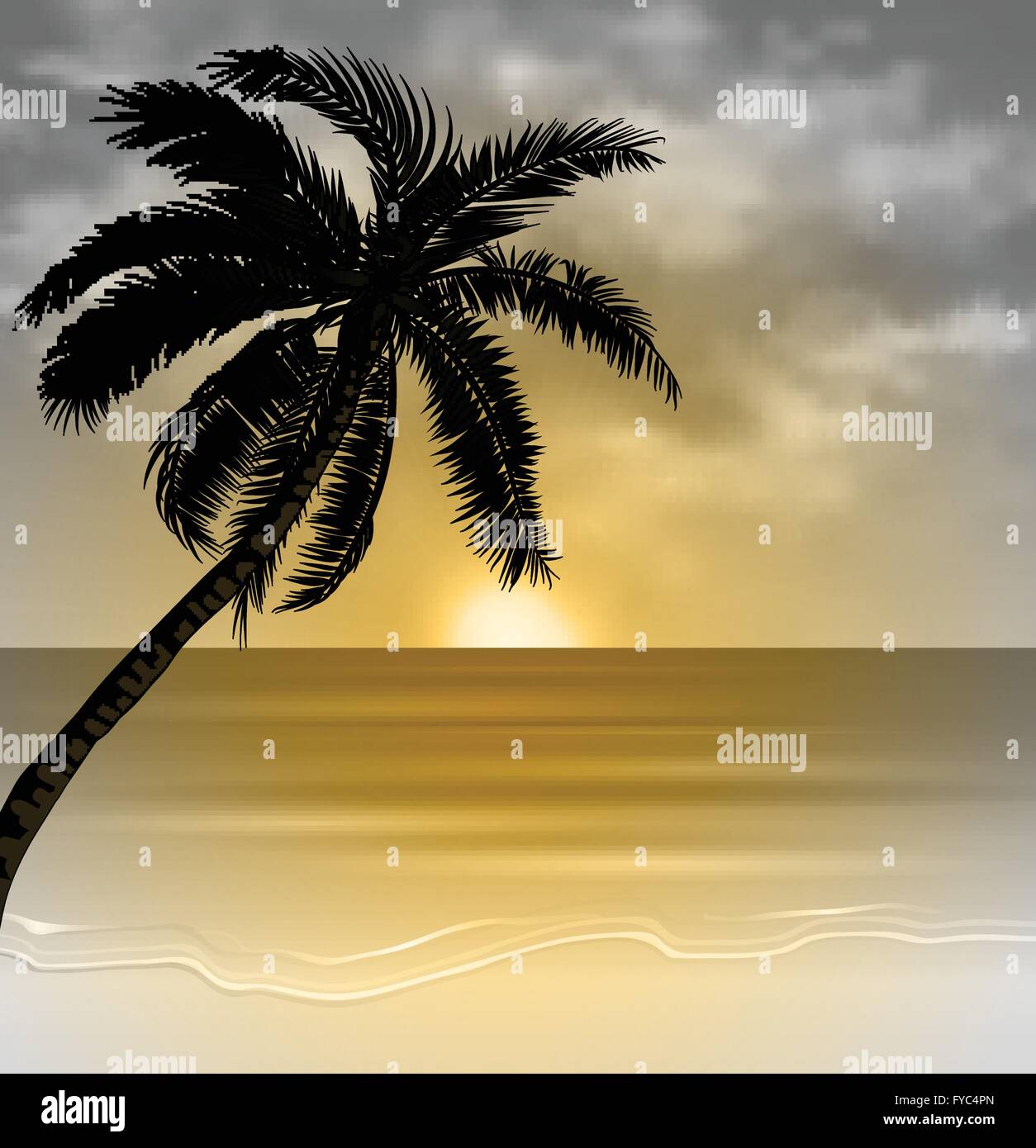 Vector tropical beach Stock Vector Image & Art - Alamy