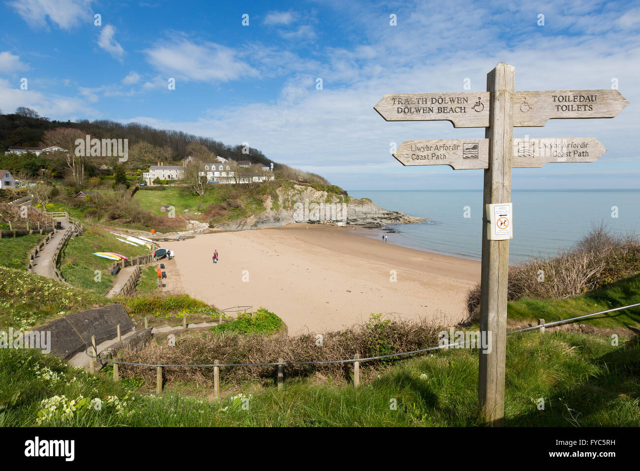 Dolwen Beach at Aberporth, Ceredigion, Wales Stock Photo Alamy