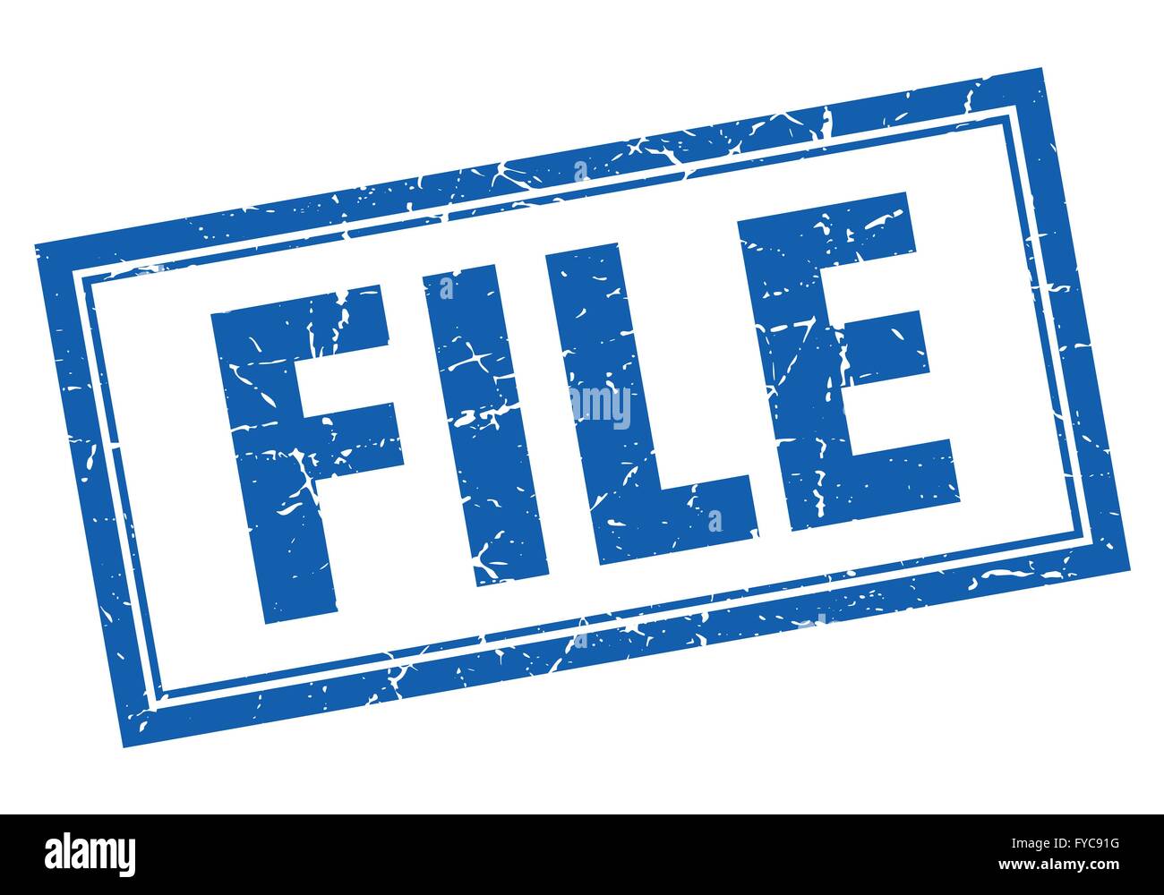 file blue square grunge stamp on white Stock Vector Image & Art - Alamy