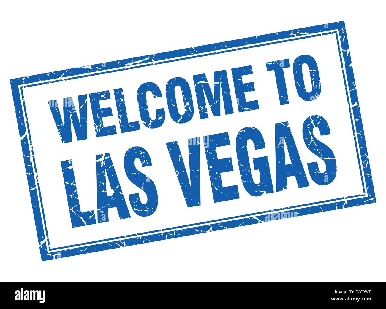 Las Vegas blue square grunge welcome isolated stamp Stock Vector Image ...