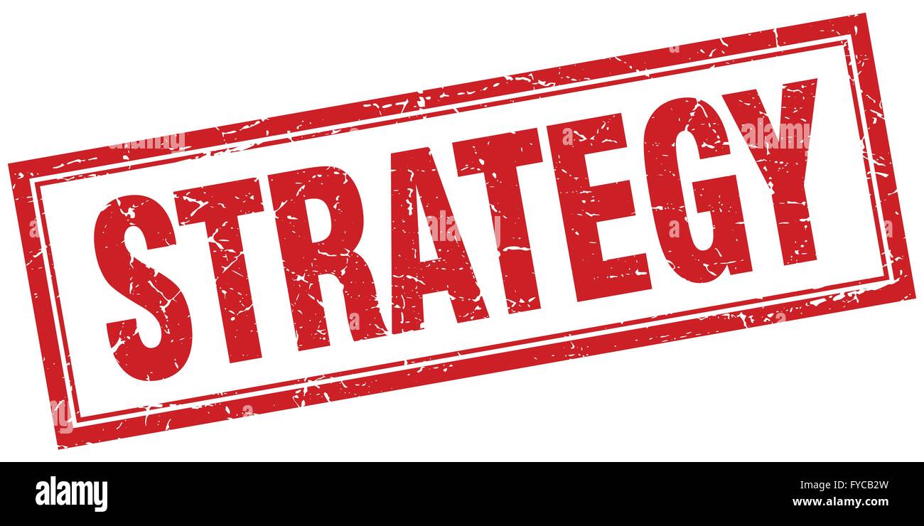 Strategy square grunge stamp hi-res stock photography and images - Alamy