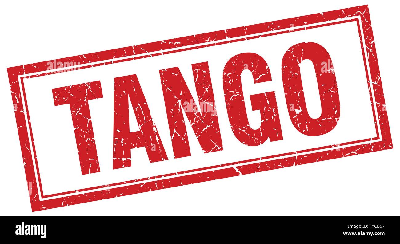 tango red square grunge stamp on white Stock Vector Image & Art - Alamy