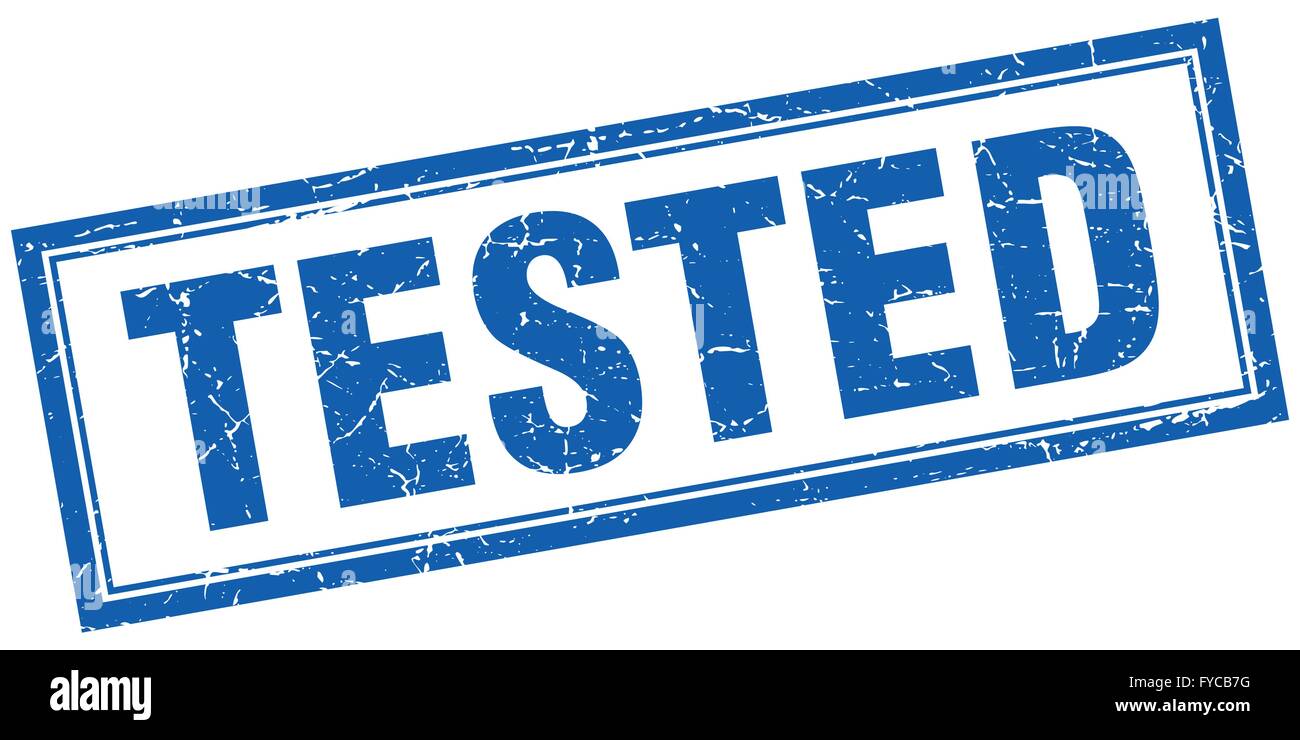 Tested stamp square grunge hi-res stock photography and images - Alamy