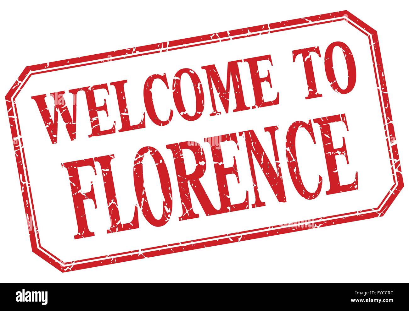 Florence - welcome red vintage isolated label Stock Vector Image & Art ...