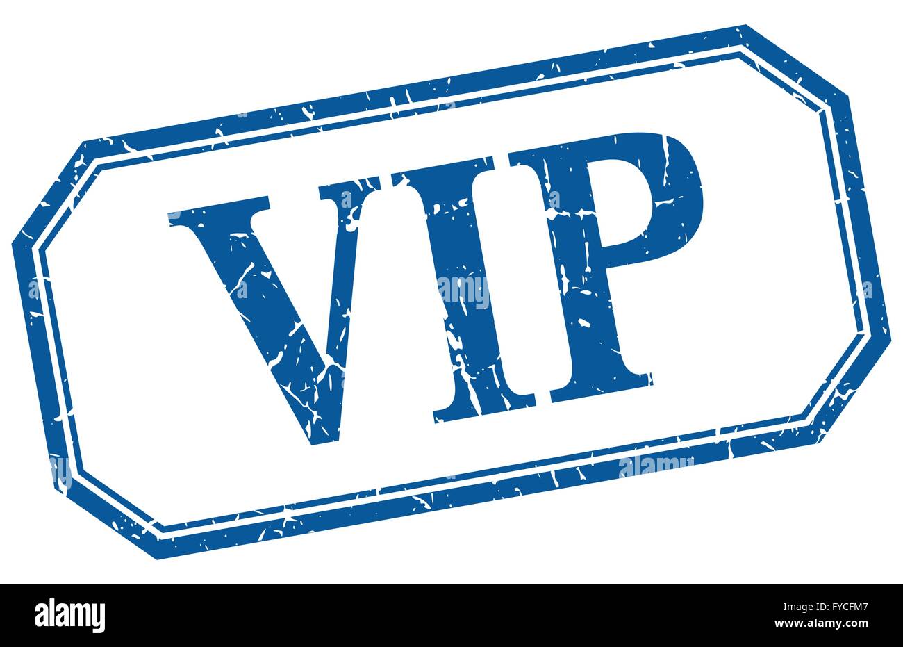 vip square blue grunge vintage isolated label Stock Vector Image & Art ...