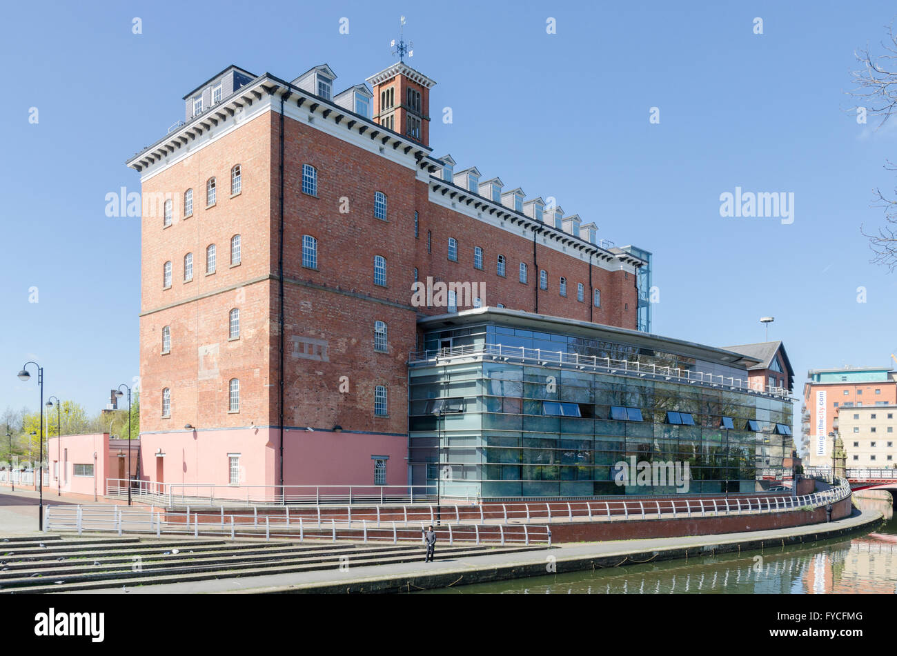 Leicester Land Registry Office at Westbridge Place on the bank of the River Soar Stock Photo