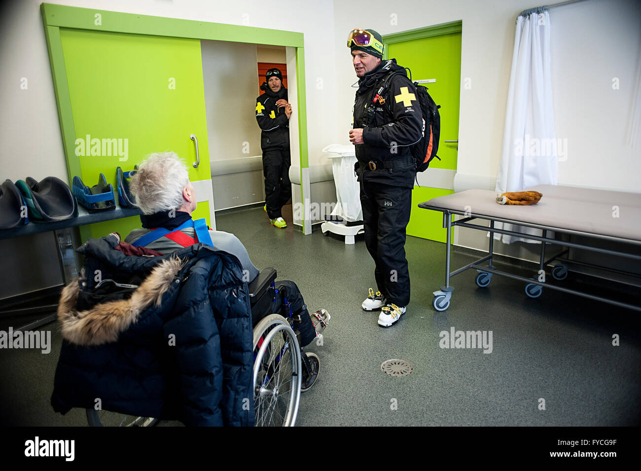 SKI PATROL Stock Photo