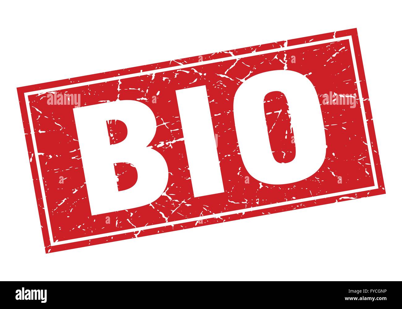 bio red square grunge stamp on white Stock Vector Image & Art - Alamy