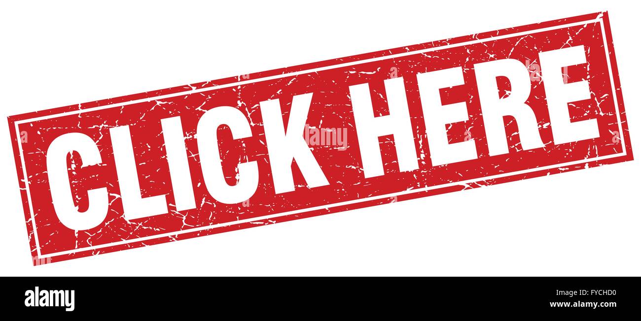 click here red square grunge stamp on white Stock Vector Image & Art ...