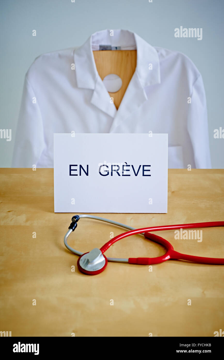 DOCTOR ON STRIKE Stock Photo Alamy