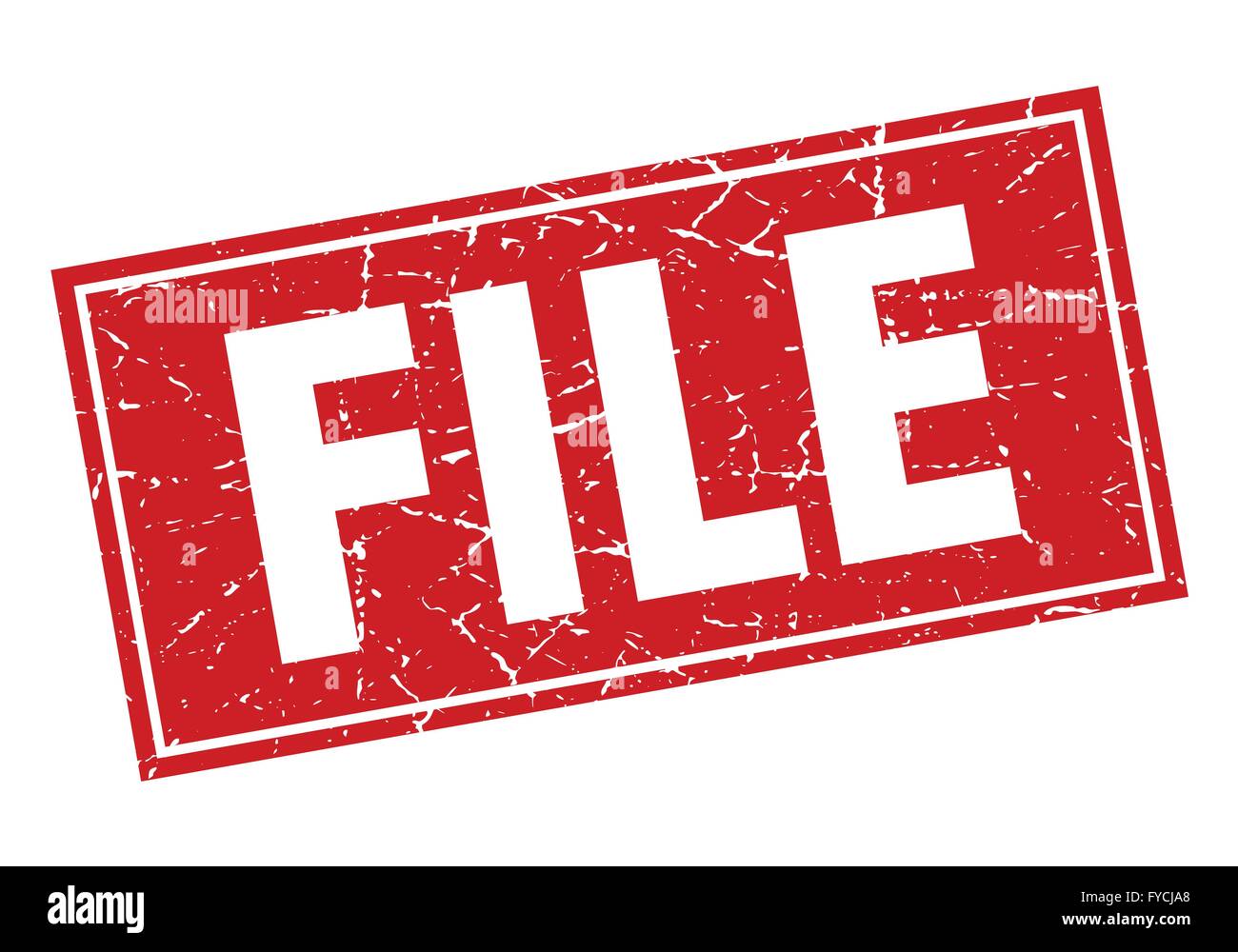 file red square grunge stamp on white Stock Vector Image & Art - Alamy