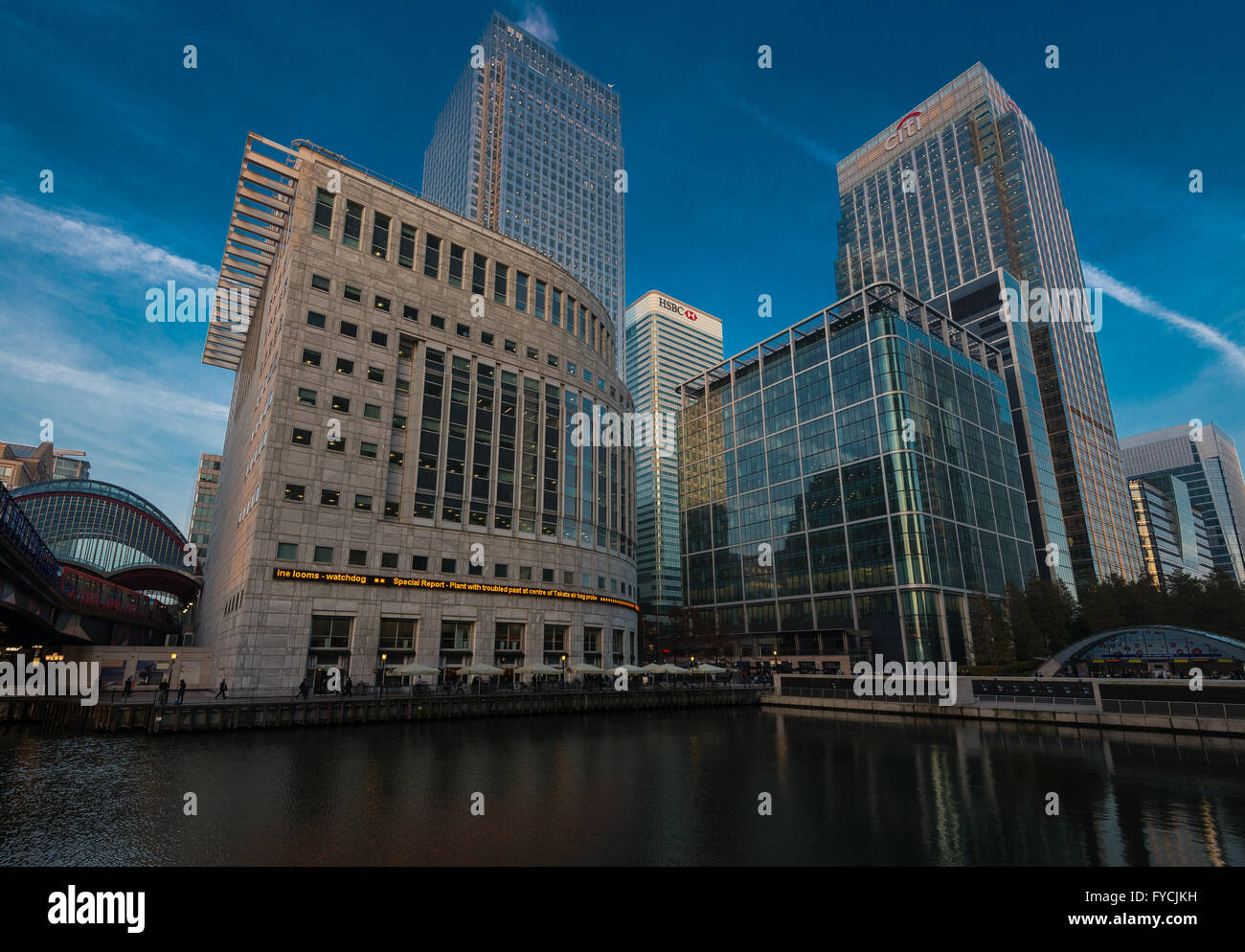 Office buildings around Canary Wharf, London Stock Photo - Alamy