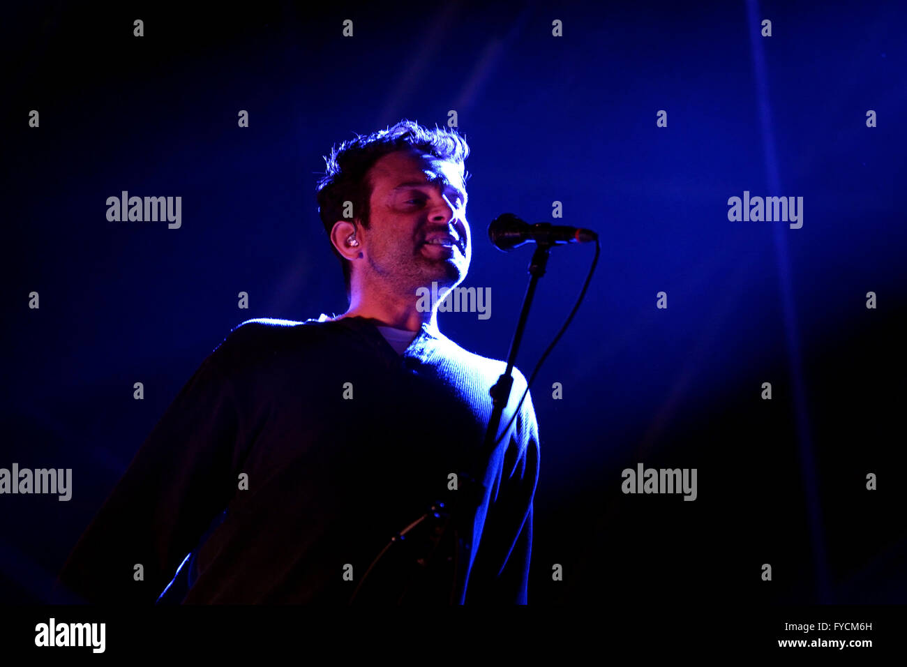 BARCELONA - MAY 30: Slint (American rock band) in concert at Heineken Primavera Sound 2014 Festival (PS14). Stock Photo