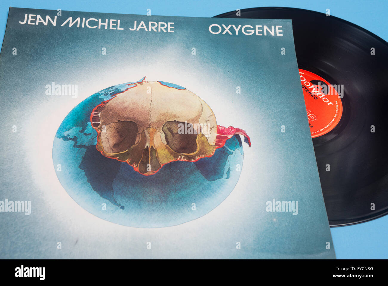 Oxygene album on vinyl by Jean Michel Jarre with original sleeve artwork  Stock Photo - Alamy