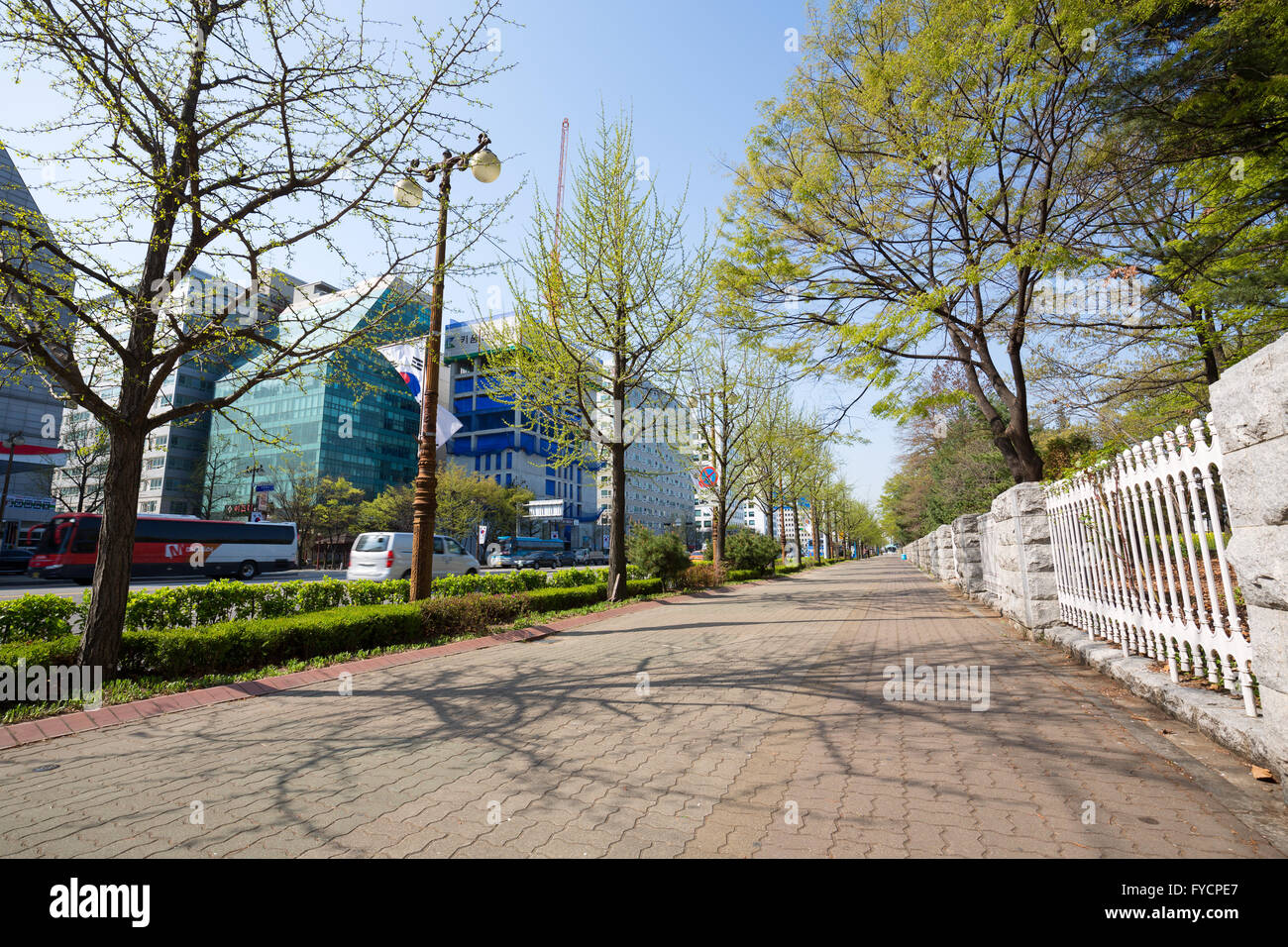 Cityscape of Yeouido,Seoul Stock Photo