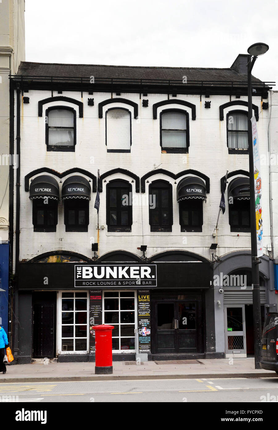 The Bunker Bar Cardiff number 3571 Stock Photo