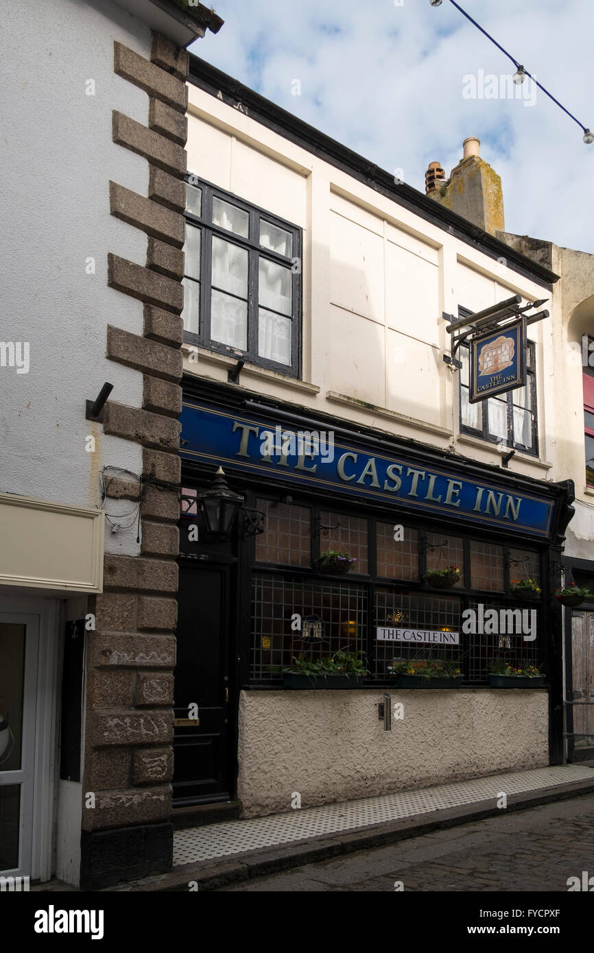 The Castle Inn St Ives number 3578 Stock Photo