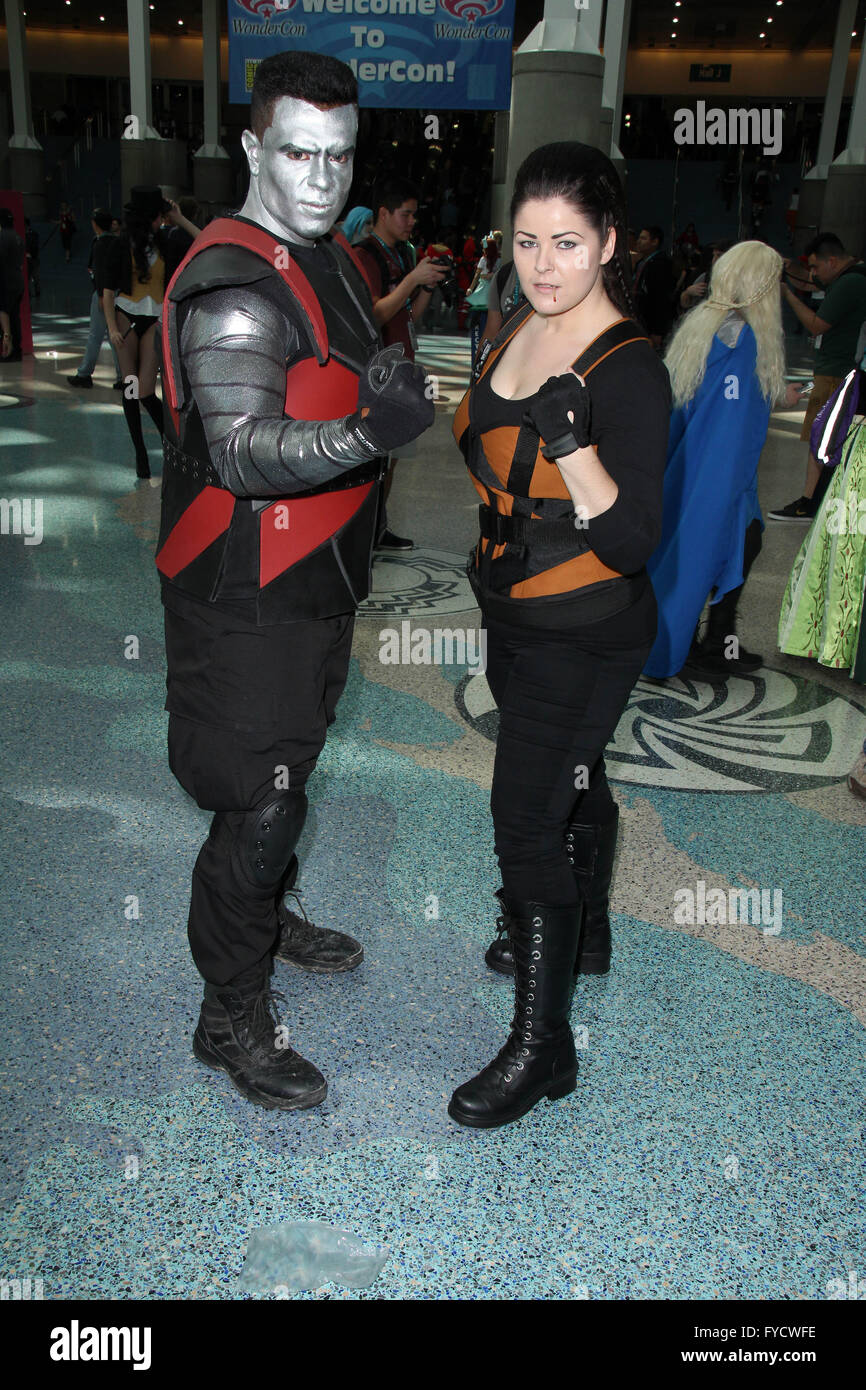 WonderCon 2016 at the Los Angeles Convention Center - Day 1  Featuring: cosplayers Where: Los Angeles, California, United States When: 25 Mar 2016 Stock Photo
