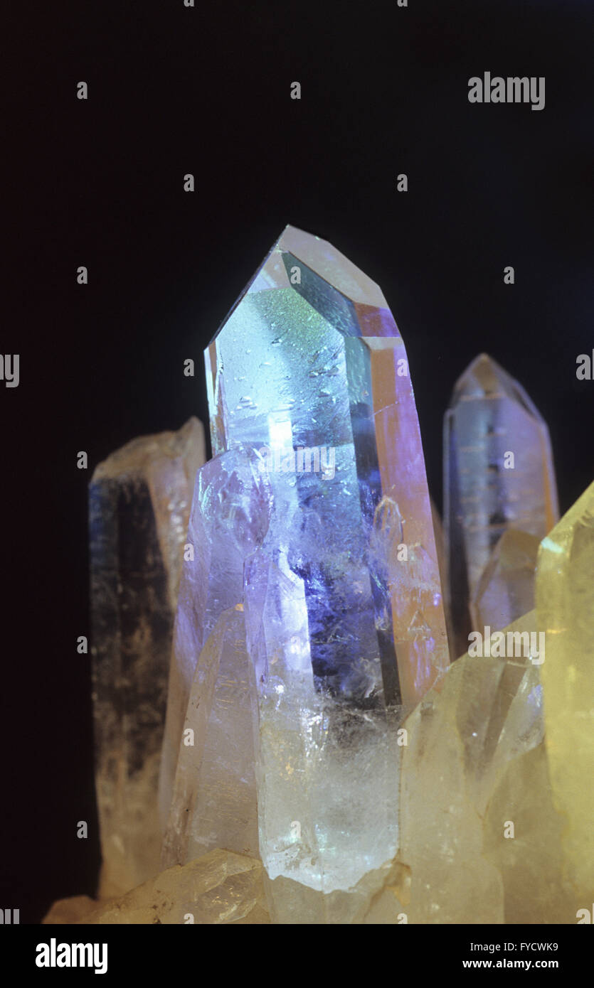 Rock crystal Stock Photo