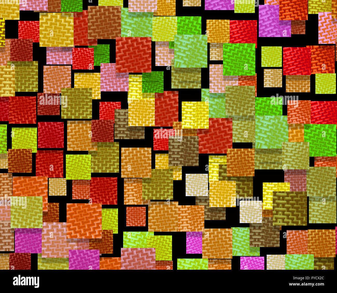 texture of many textile rags in warm colors Stock Photo - Alamy