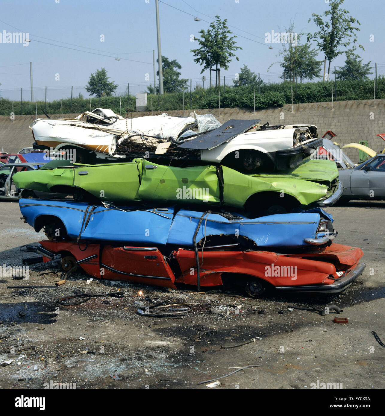 Scrap cars Stock Photo