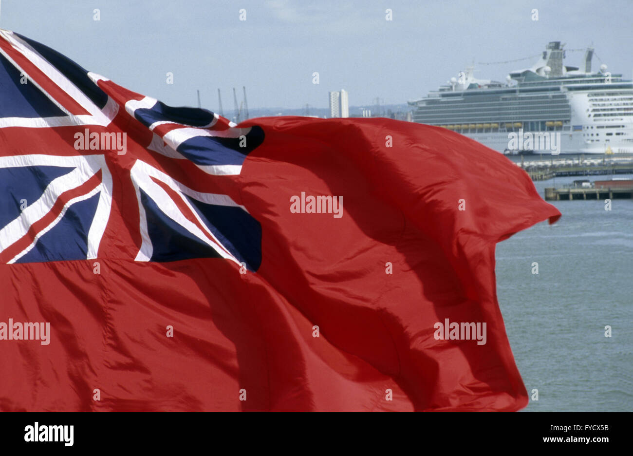 Flag, British merchant flag Stock Photo