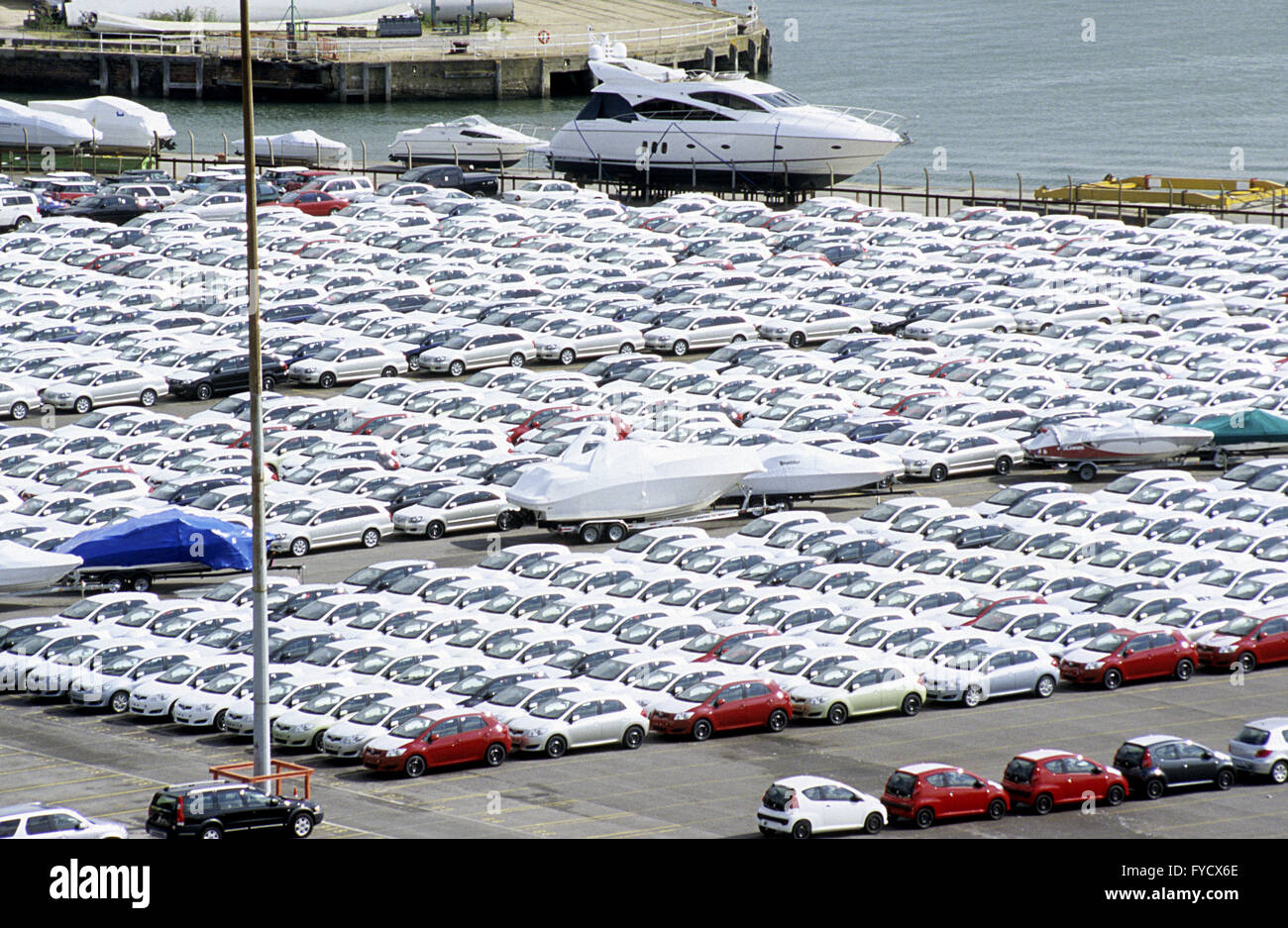 Car export Stock Photo