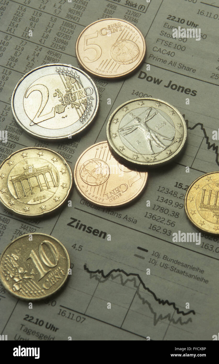 Euro coins Stock Photo