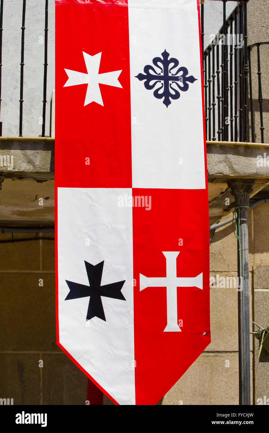 medieval banner Stock Photo