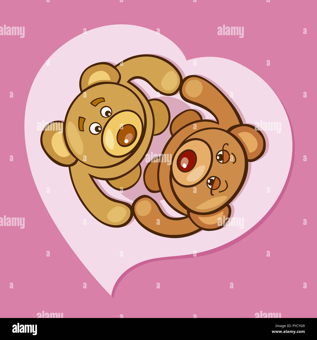Teddy bears in love Stock Photo - Alamy