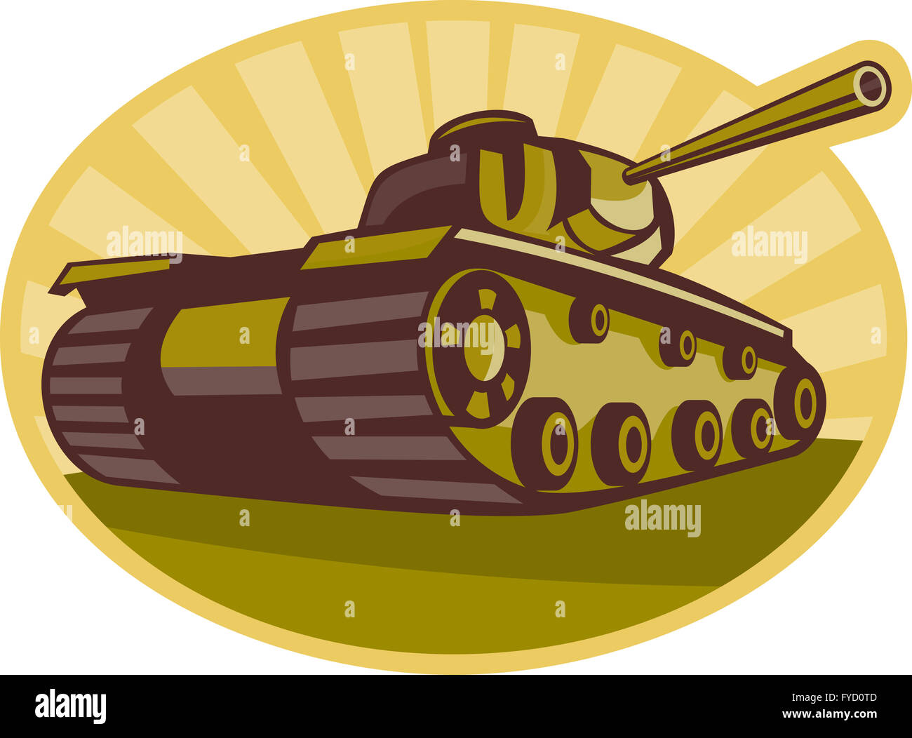 world war two battle tank aiming cannon Stock Photo Alamy