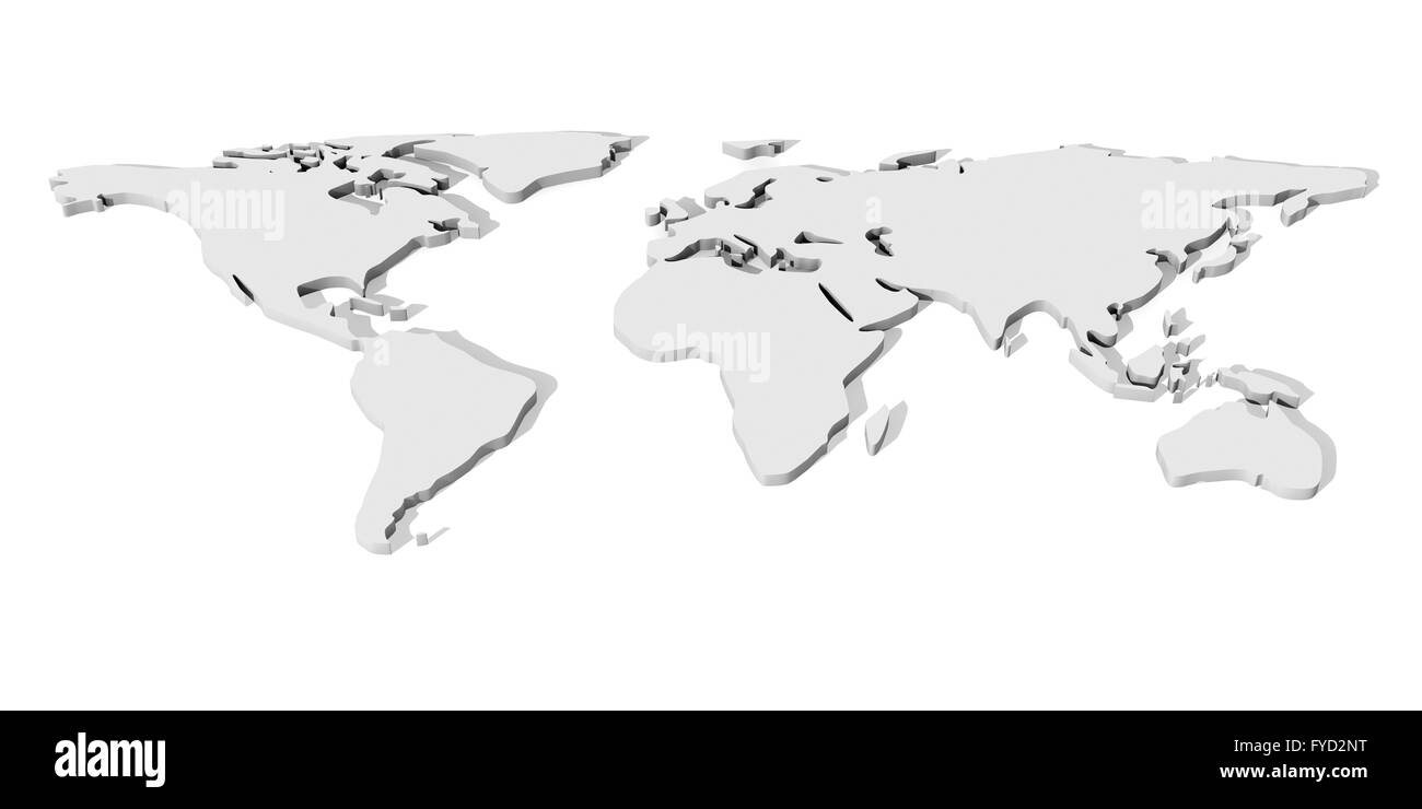 3D World map Stock Photo Alamy