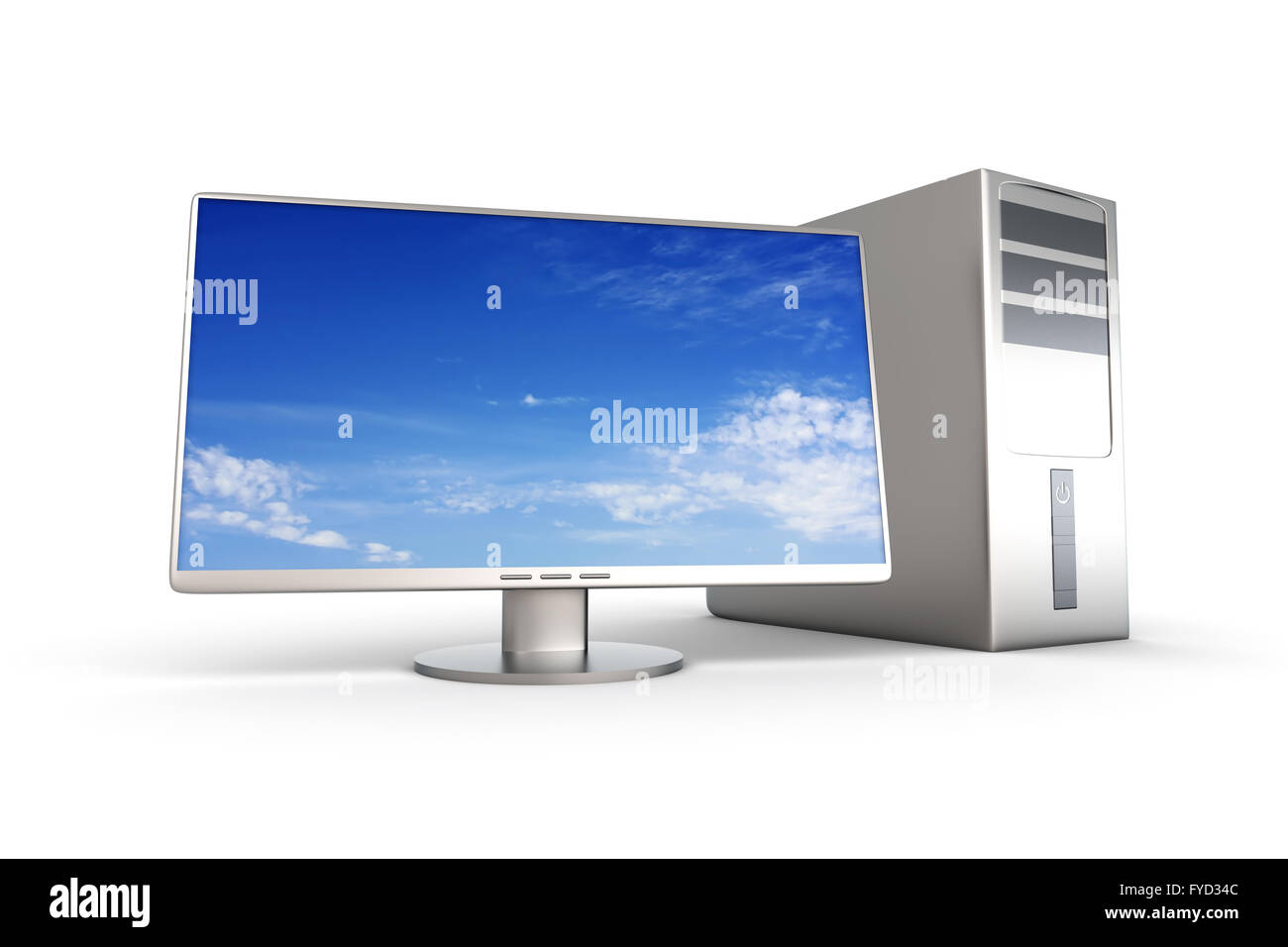 Desktop PC System Stock Photo Alamy