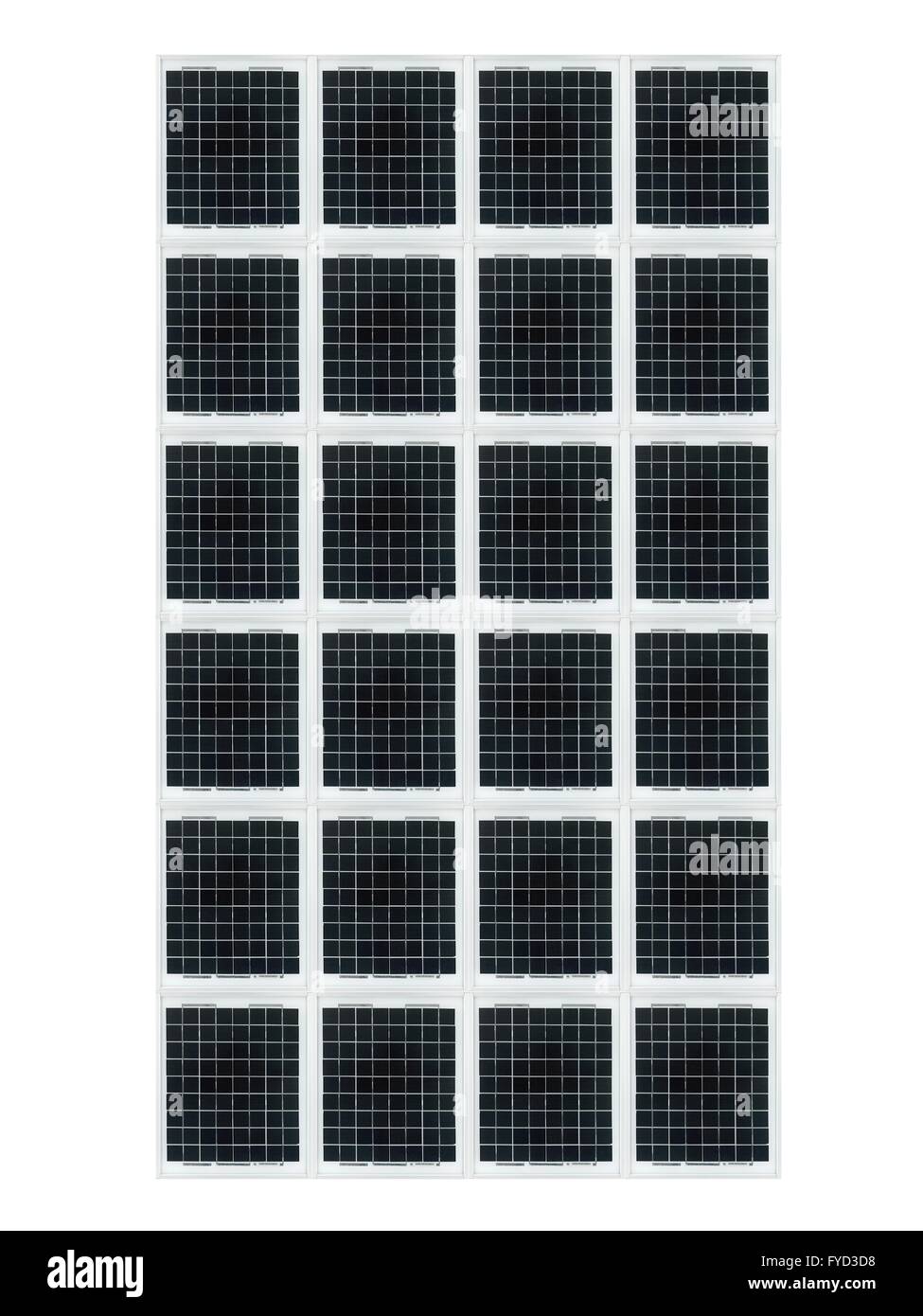 A solar panel isolated against a white background Stock Photo - Alamy