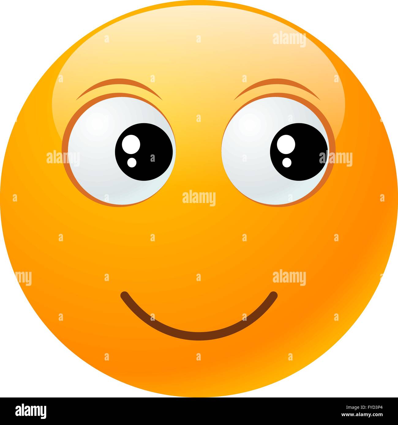 yellow round emoticon Stock Vector Image & Art - Alamy
