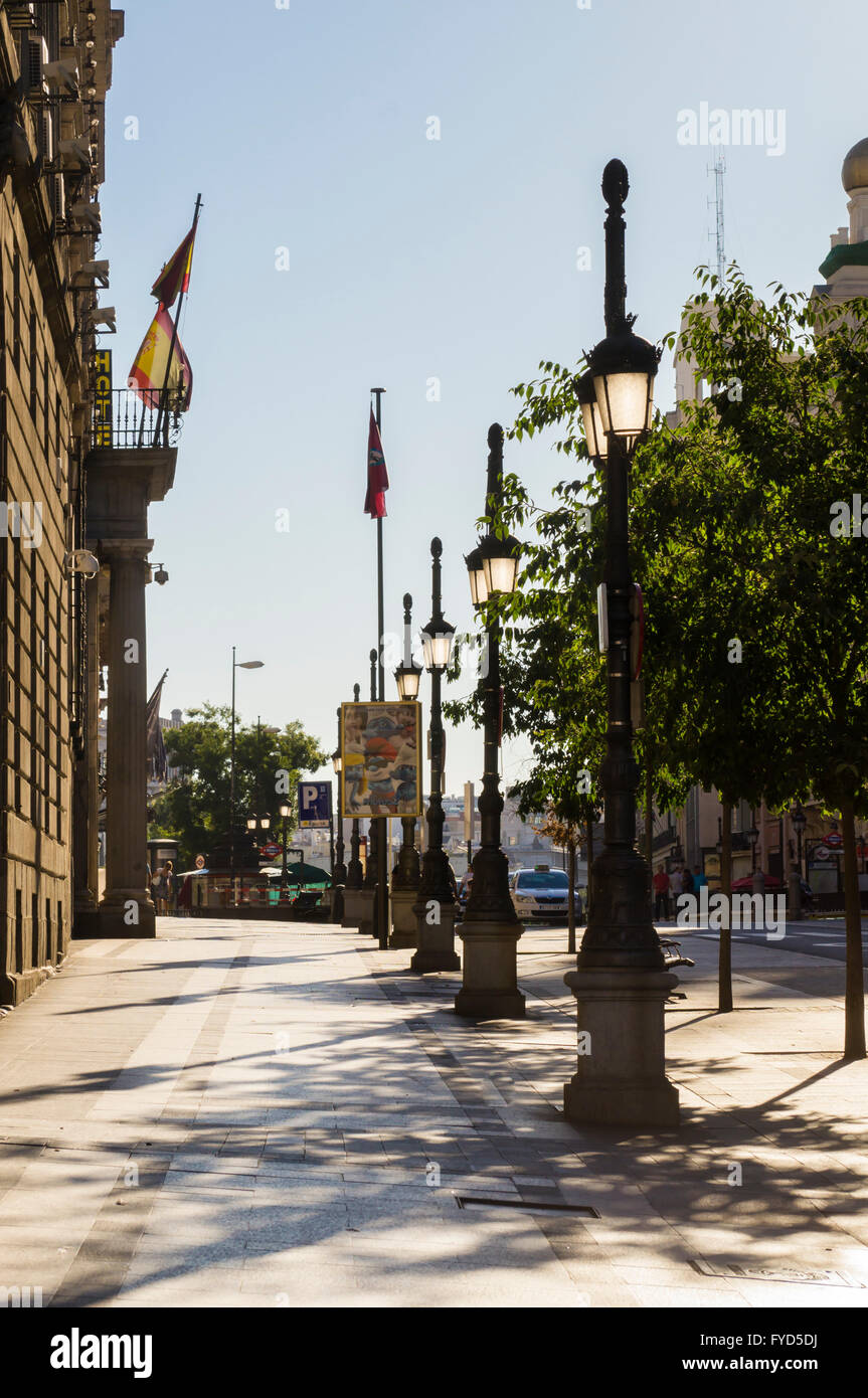 Europe, Spain, Madrid, Calle de Alcala Stock Photo