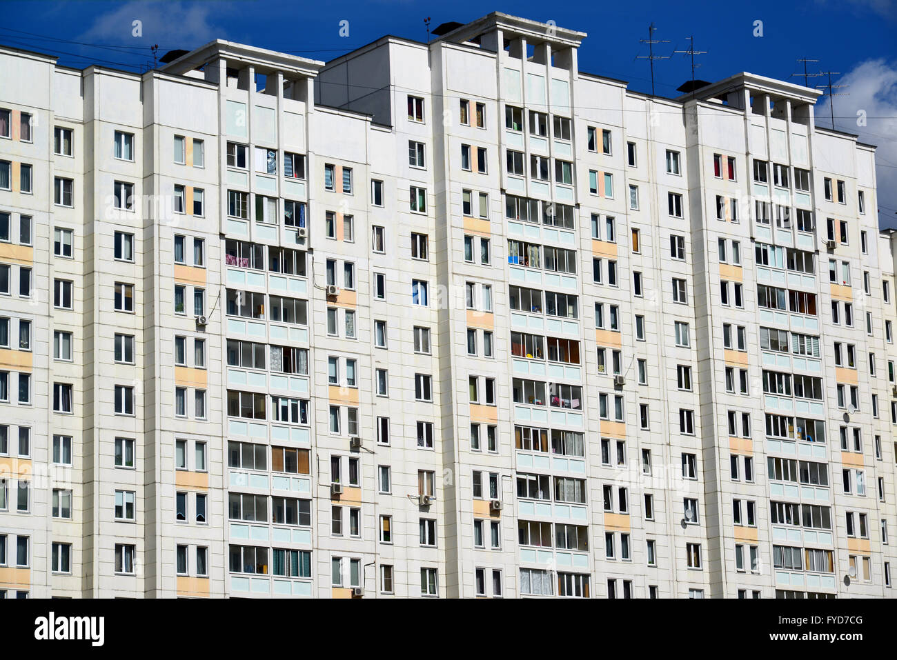 Facade of a modern apartment building Stock Photo - Alamy