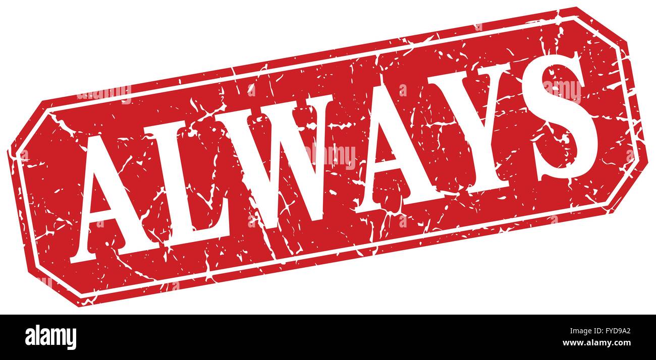 always red square vintage grunge isolated sign Stock Vector Image & Art ...
