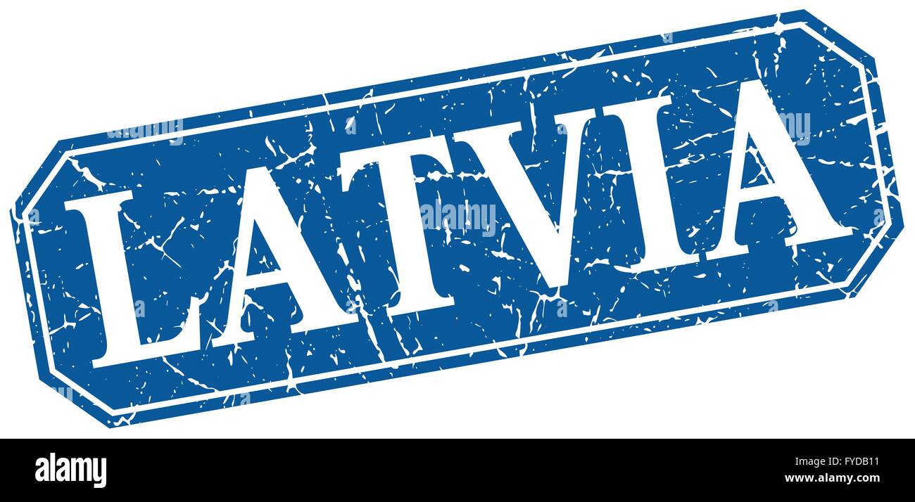 Latvia blue square grunge retro style sign Stock Vector Image & Art - Alamy