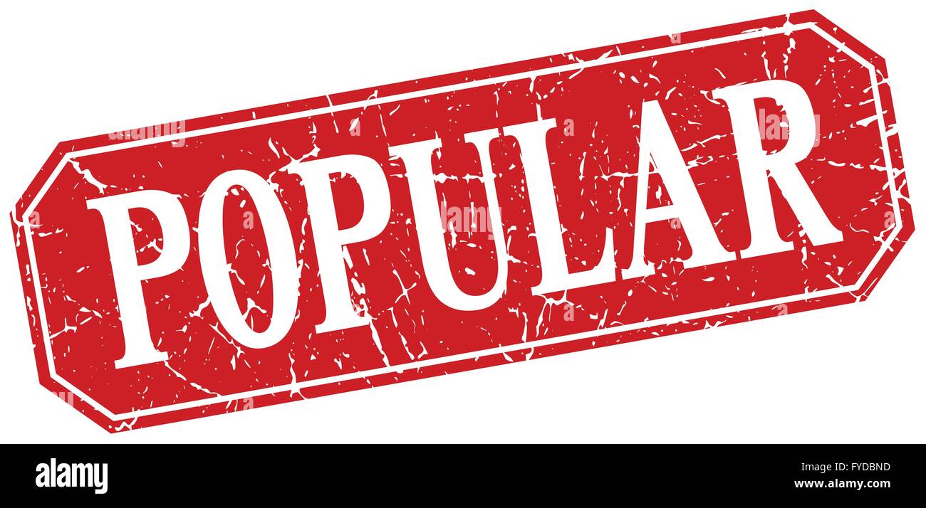 popular red square vintage grunge isolated sign Stock Vector Image ...