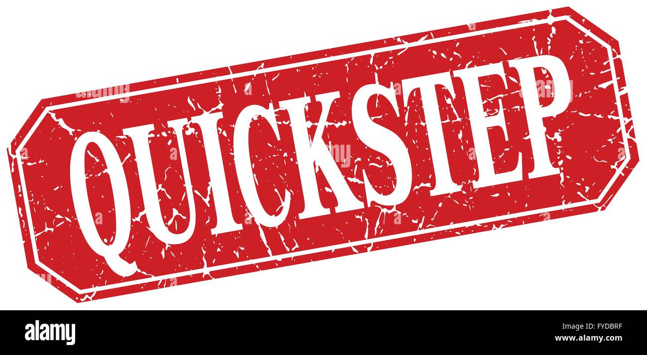 quickstep red square vintage grunge isolated sign Stock Vector Image ...