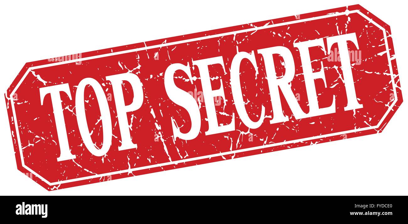top secret red square vintage grunge isolated sign Stock Vector Image ...