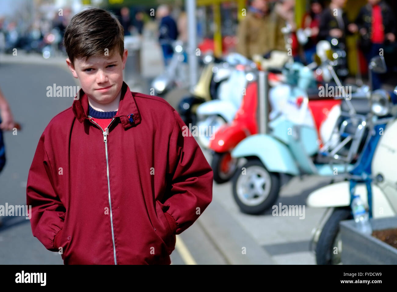Young Mod looking cool Stock Photo