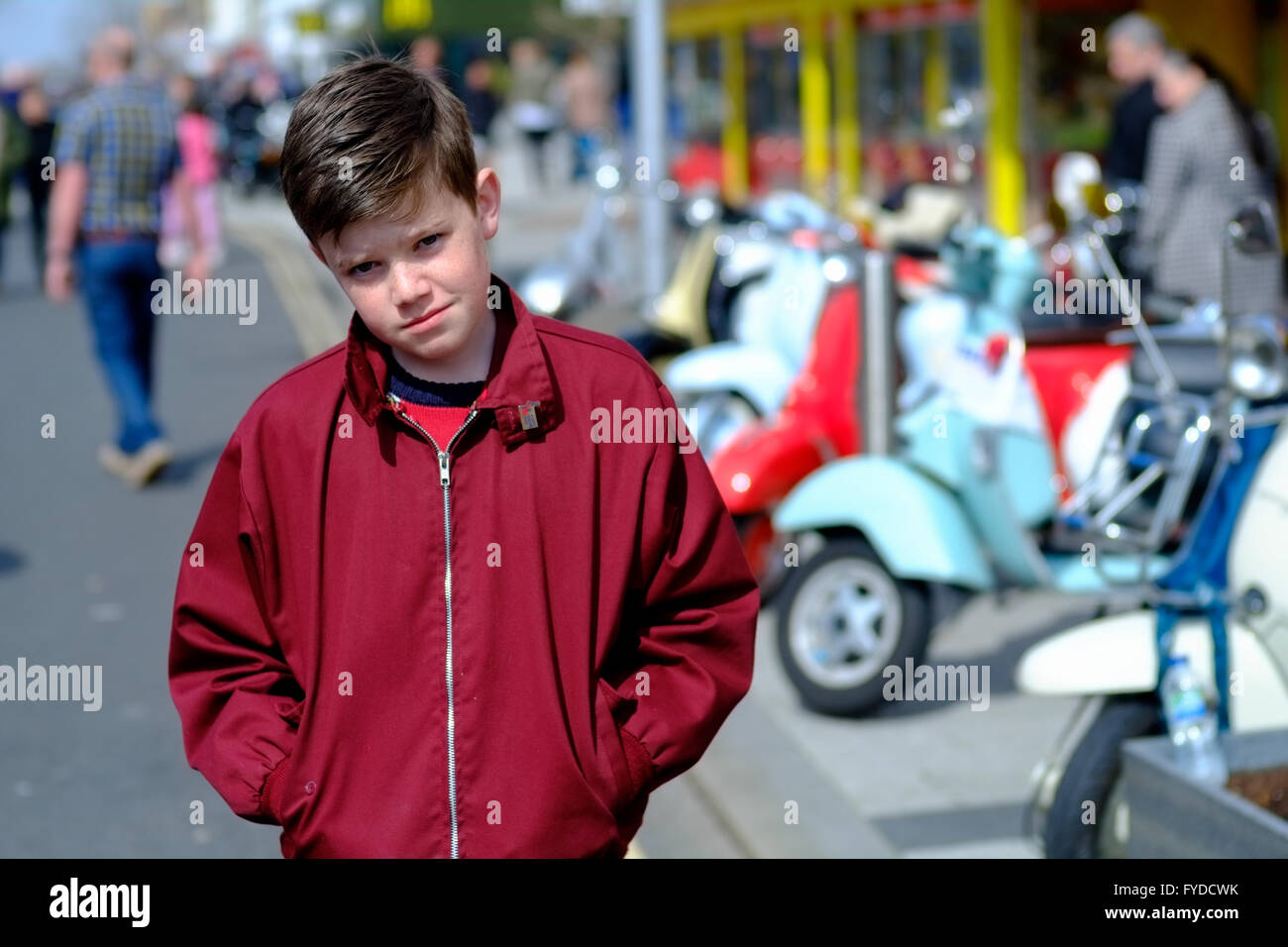 Young Mod looking cool Stock Photo