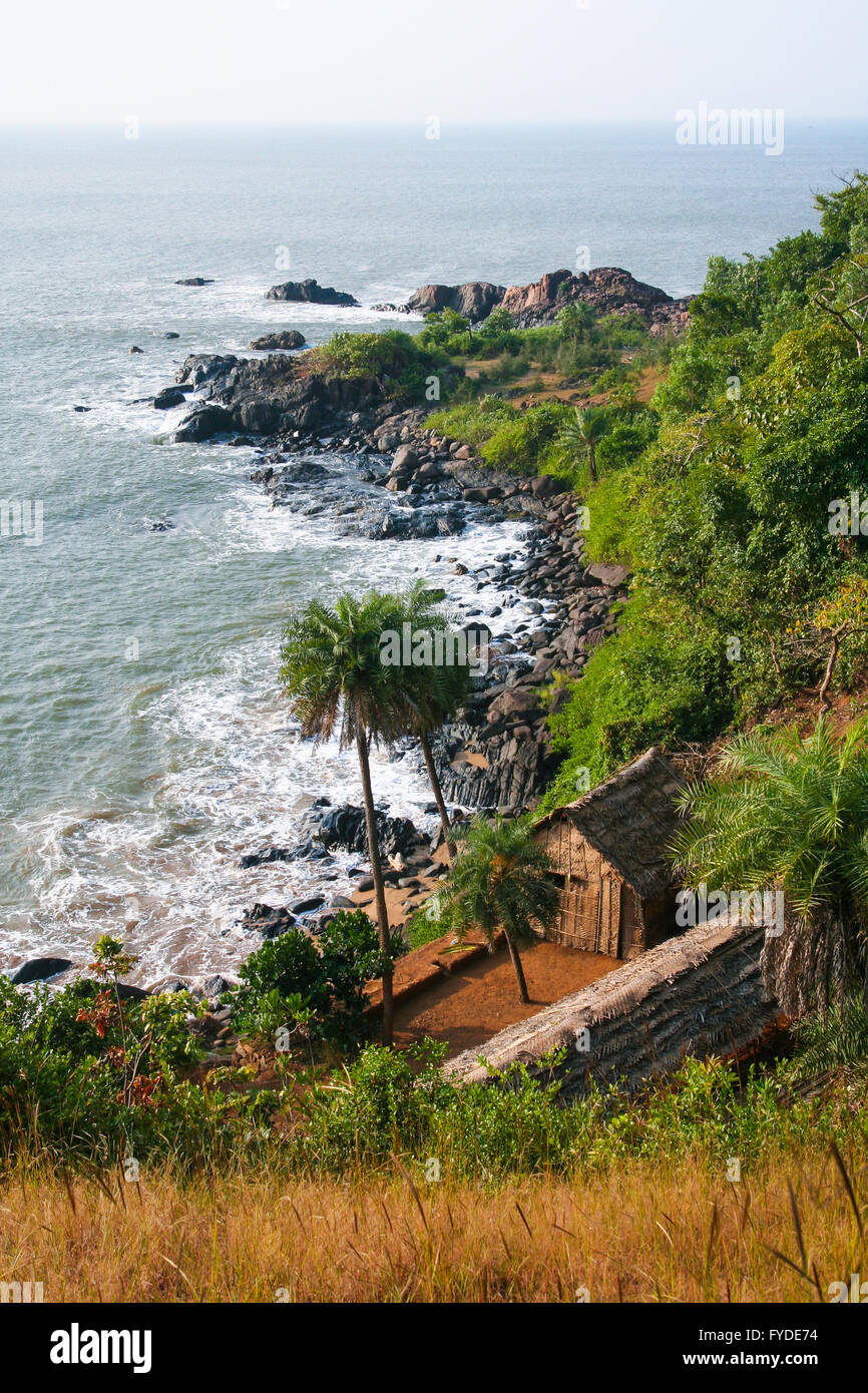 Unexplored southern indian coast landscape Stock Photo