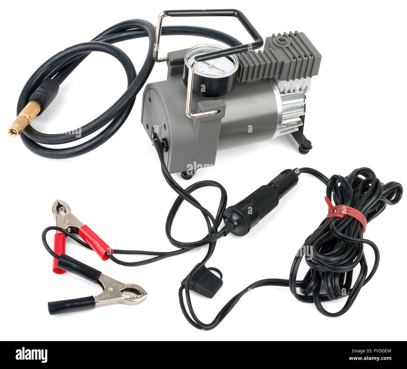 Portable car air compressor Stock Photo Alamy