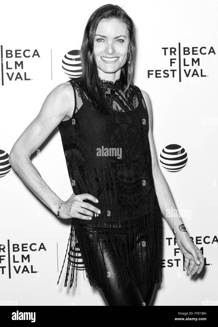 New York City, USA - April 24, 2016: Tara Westwood attends the Almost Paris premiere during the 2016 Tribeca Film Festival Stock Photo