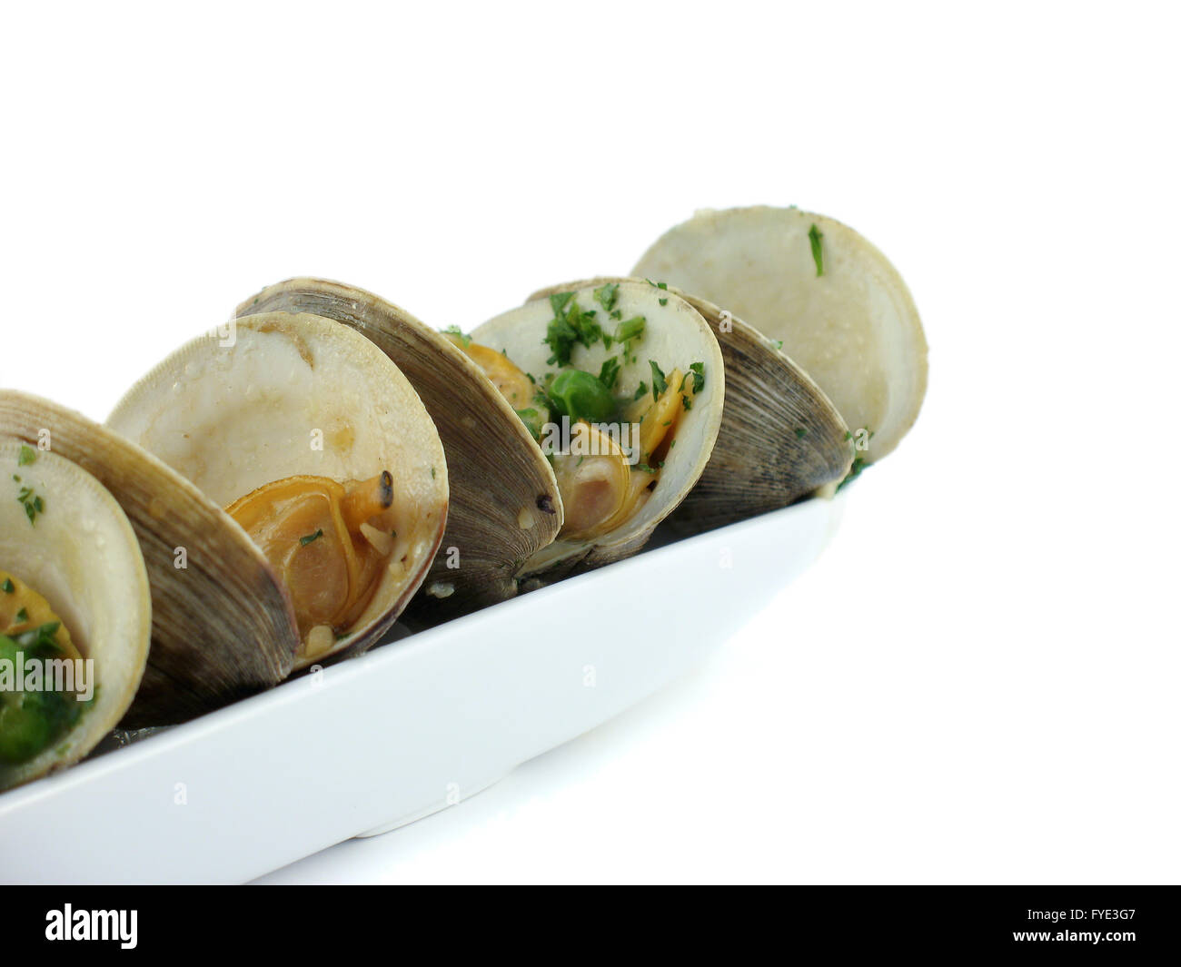 Clam boat Stock Photo Alamy