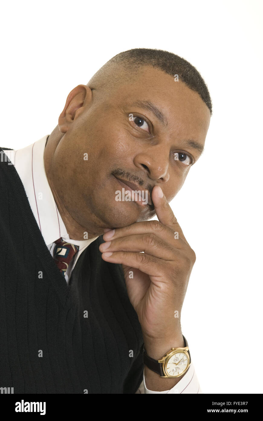Portrait of African American male Stock Photo